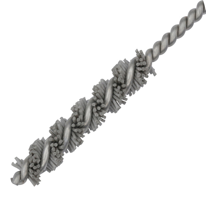 BRM 81AY5M600AOPK1 Abrasive Nylon Brush, For .197" (5mm) Bore Dia., 600AO, 1" Brush Part, 3" OAL