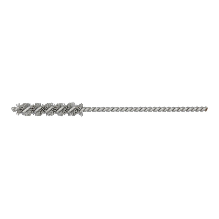 BRM 81AY45M600AO Abrasive Nylon Brush, For .177" (4.5mm) Bore Dia., 600AO, 1" Brush Part, 3" OAL