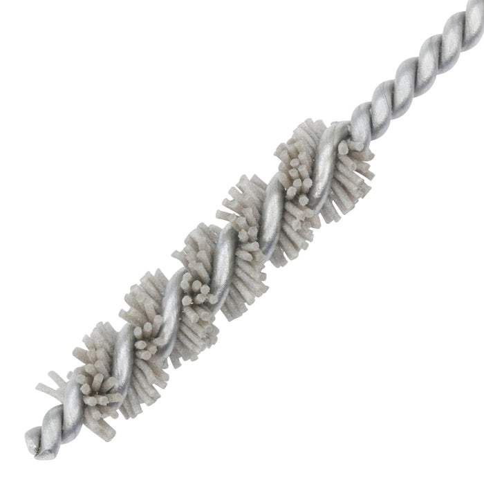 BRM 81AY250320AO Abrasive Nylon Brush, For .250" Bore Dia., 320AO, 1.5" Brush Part, 3" OAL