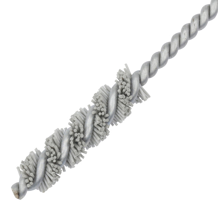 BRM 81AY250500AO Abrasive Nylon Brush, For .250" Bore Dia., 500AO, 1.5" Brush Part, 3" OAL