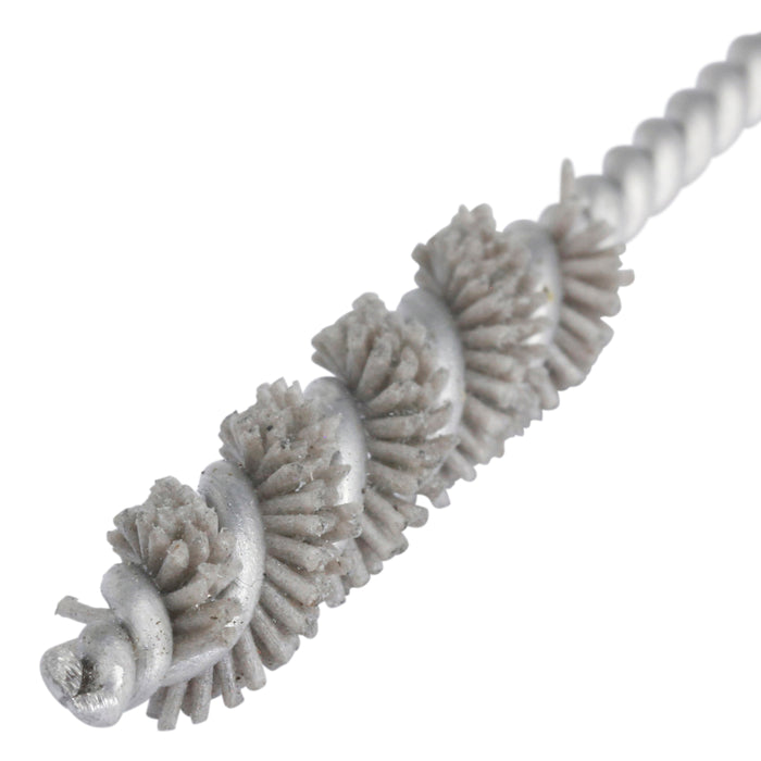 BRM 81AY5M320AO Abrasive Nylon Brush, For .197" (5mm) Bore Dia., 320AO, 1" Brush Part, 3" OAL