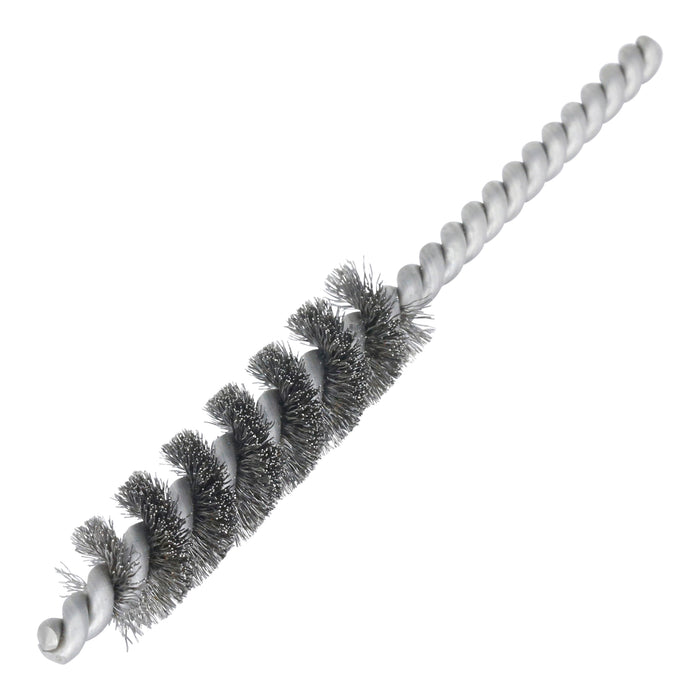 BRM 81B375 Mini Deburring Brush, .375" Diameter, .004SS, 1.5" Brush Part, 3" Overall Length