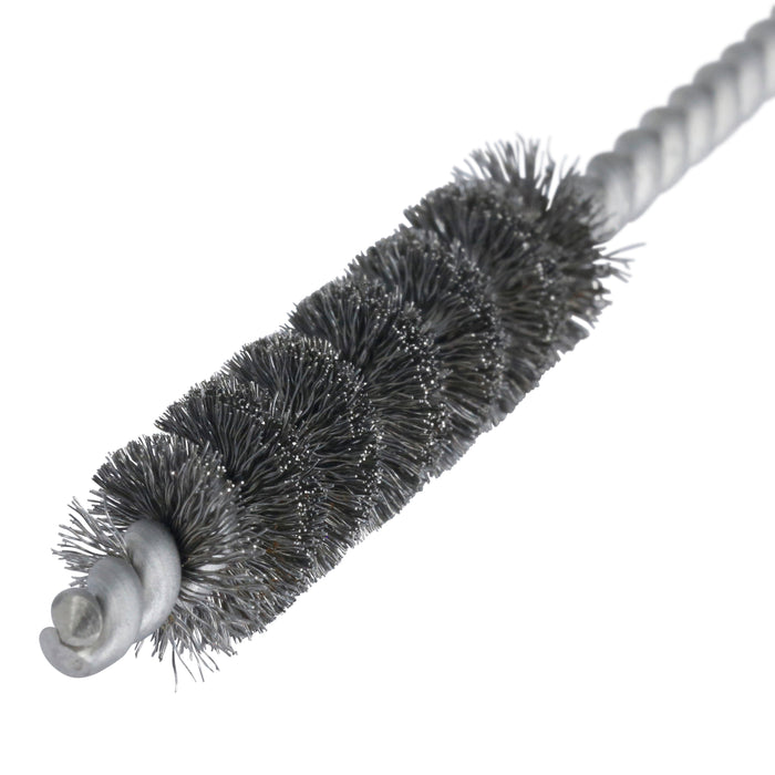 BRM 81B375 Mini Deburring Brush, .375" Diameter, .004SS, 1.5" Brush Part, 3" Overall Length