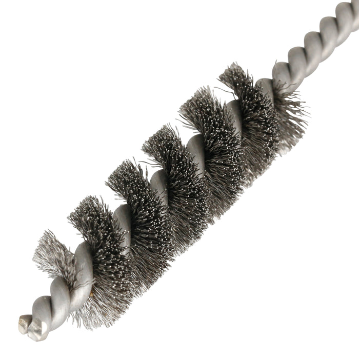 BRM 81B500 Mini Deburring Brush, .500" Diameter, .005SS, 1.5" Brush Part, 3" Overall Length