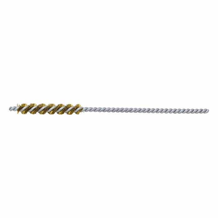 BRM 83B250 83 Series Tube Brush, .250" Dia., .005 Brass, 1.5" BP, 4.5" OAL, Cut For Power