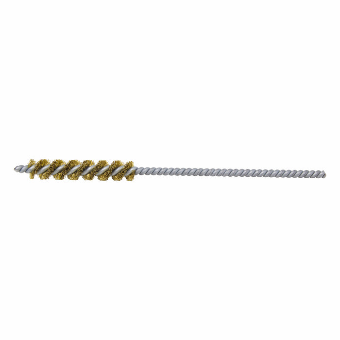 BRM 83B312 83 Series Tube Brush, .312" Dia., .005 Brass, 1.5" BP, 4.5" OAL, Cut For Power