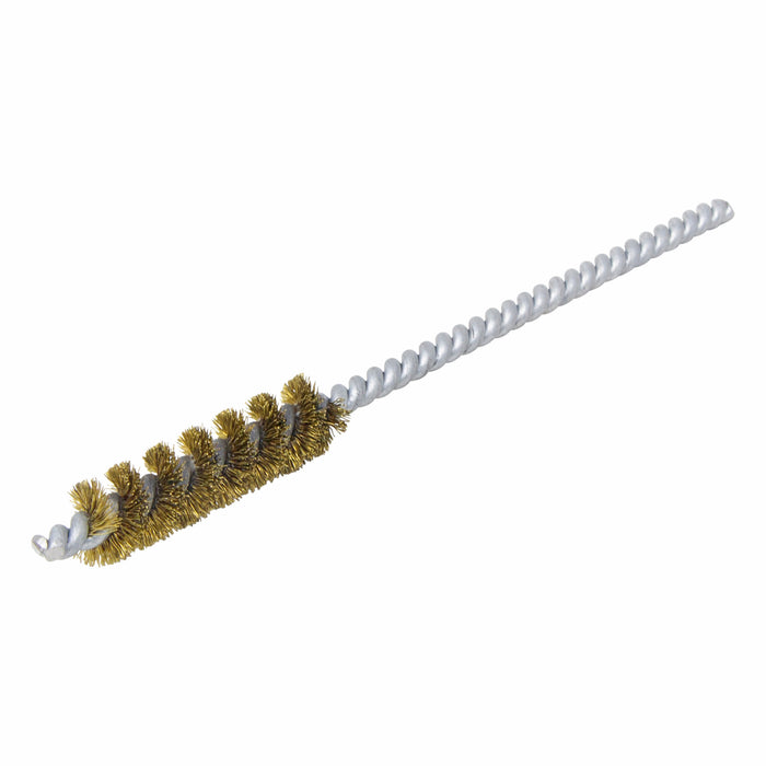 BRM 83B375 83 Series Tube Brush, .375" Dia., .005 Brass, 1.5" BP, 4.5" OAL, Cut For Power