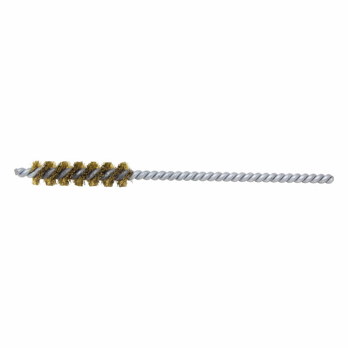 BRM 83B375 83 Series Tube Brush, .375" Dia., .005 Brass, 1.5" BP, 4.5" OAL, Cut For Power
