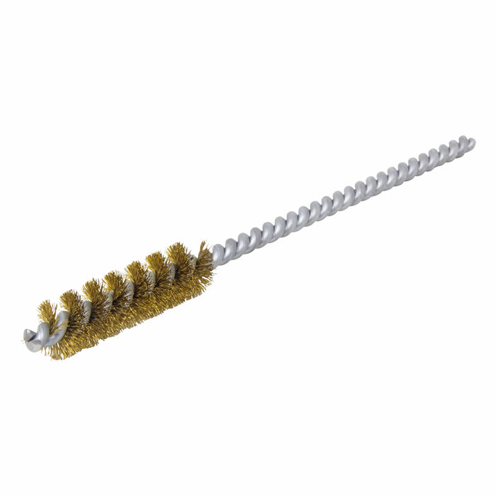 BRM 83B437 83 Series Tube Brush, .437" Dia., .005 Brass, 1.5" BP, 5" OAL, Cut For Power
