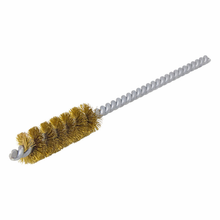 BRM 83B500 83 Series Tube Brush, .500" Dia., .005 Brass, 1.5" BP, 5" OAL, Cut For Power