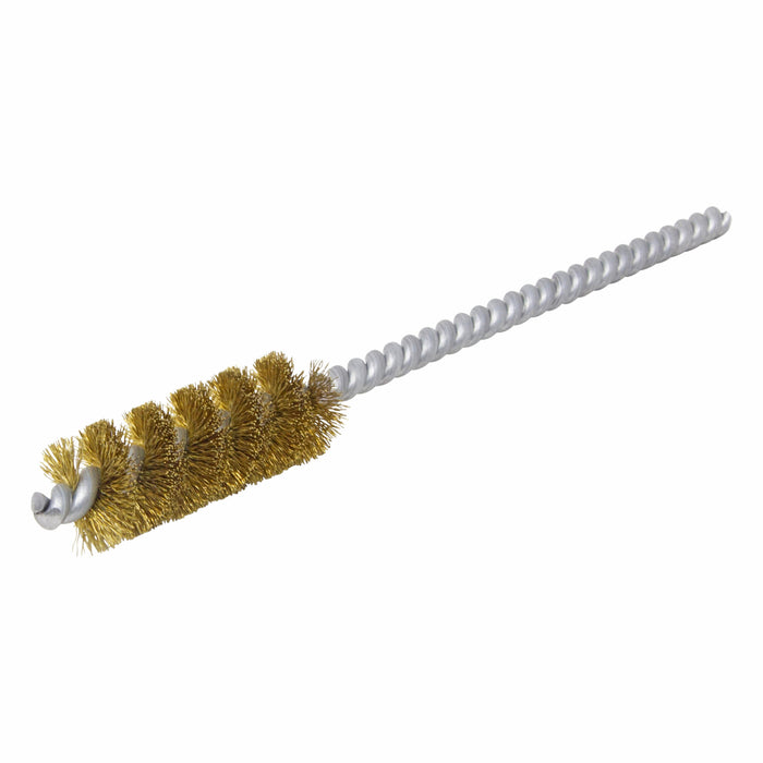 BRM 83B562 83 Series Tube Brush, .562" Dia., .005 Brass, 1.5" BP, 5" OAL, Cut For Power