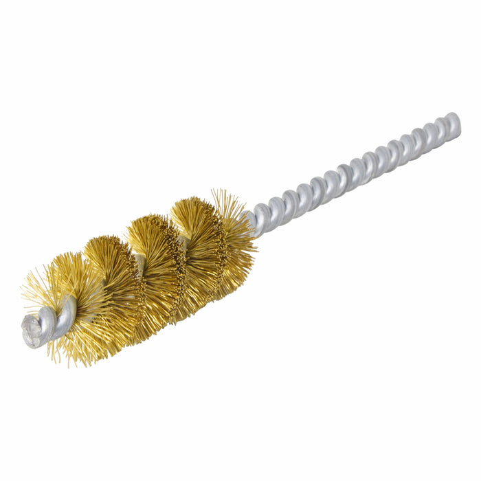 BRM 83B750 83 Series Tube Brush, .750" Dia., .008 Brass, 1.750" BP, 5" OAL, Cut For Power