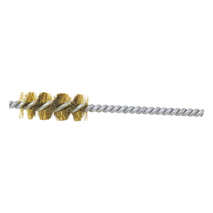 BRM 83B750 83 Series Tube Brush, .750" Dia., .008 Brass, 1.750" BP, 5" OAL, Cut For Power