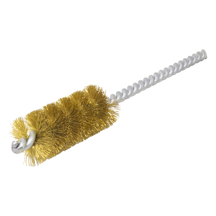 BRM 83B875 83 Series Tube Brush, .875" Dia., .008 Brass, 2" BP, 6" OAL, Cut For Power