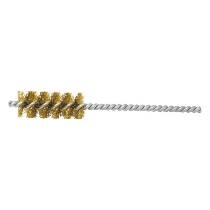 BRM 83B875 83 Series Tube Brush, .875" Dia., .008 Brass, 2" BP, 6" OAL, Cut For Power
