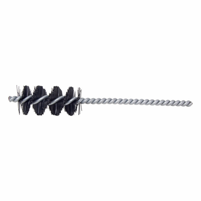 BRM 83N1000 83 Series Tube Brush, 1" Dia., .017 Nylon, 2" BP, 6" OAL, Cut For Power