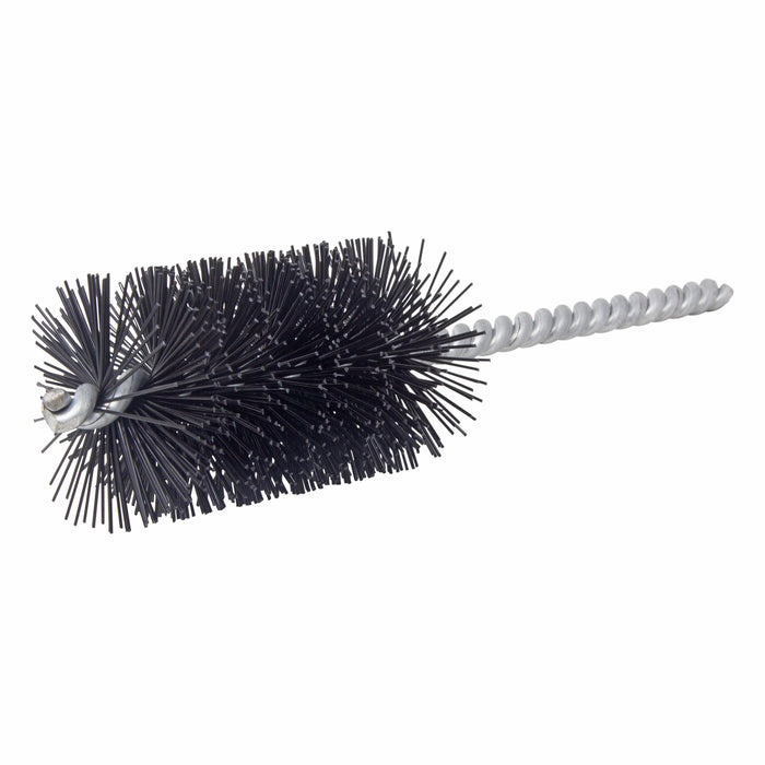 BRM 83N1500 83 Series Tube Brush, 1.5" Dia., .022 Nylon, 2.5" BP, 6" OAL, Cut For Power