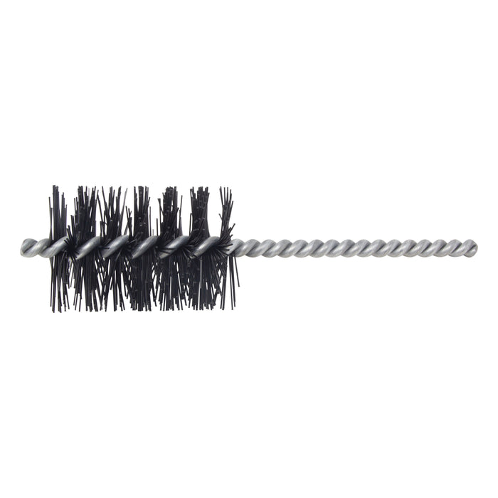 BRM 83N2000 83 Series Tube Brush, 2" Dia., .028 Nylon, 3" BP, 7" OAL, Cut For Power