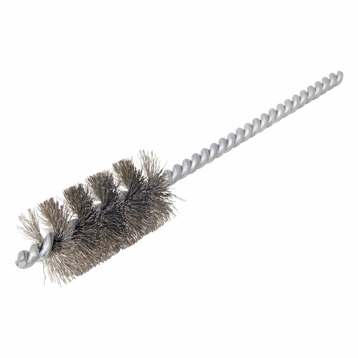 BRM 83S1000 83 Series Tube Brush, 1" Dia., .008SS, 2" BP, 6" OAL, Cut For Power