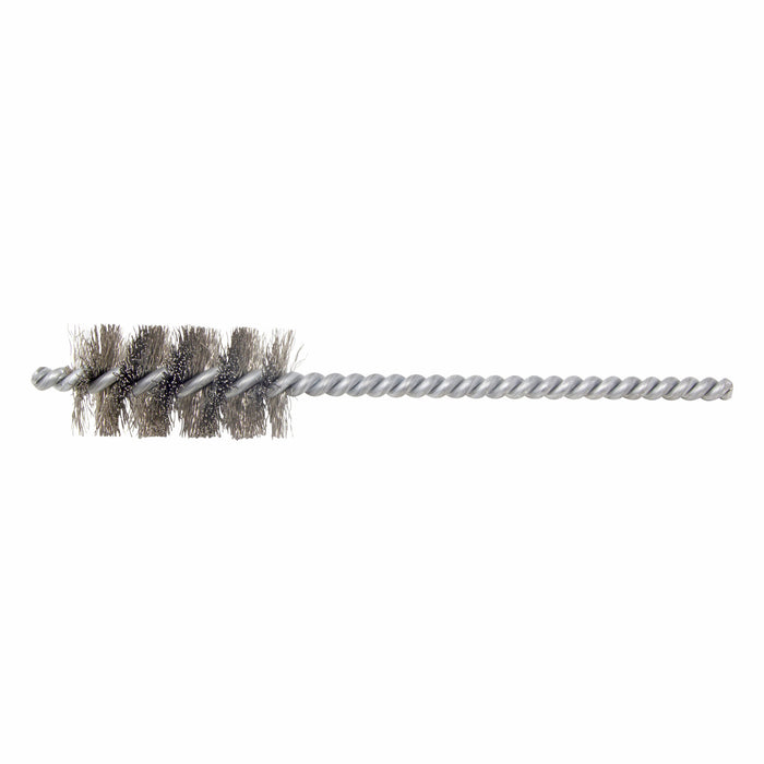 BRM 83S1000 83 Series Tube Brush, 1" Dia., .008SS, 2" BP, 6" OAL, Cut For Power