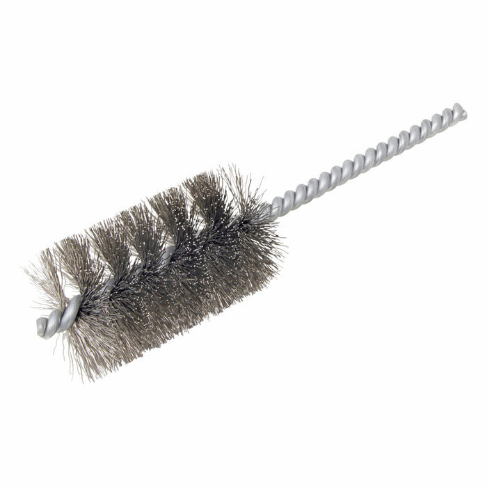 BRM 83S1500 83 Series Tube Brush, 1.5" Dia., .010SS, 2.5" BP, 6" OAL, Cut For Power