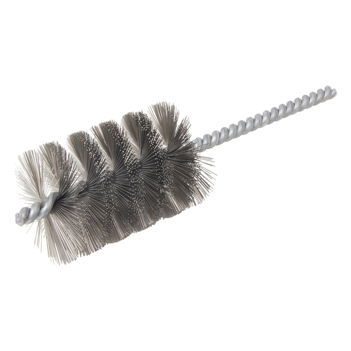 BRM 83S2000 83 Series Tube Brush, 2" Dia., .012SS, 3" BP, 7" OAL, Cut For Power