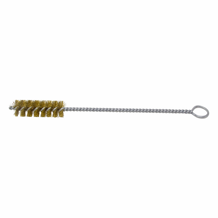 BRM 84B875 84 Series Tube Brush-For Thru Holes, .875" Dia., .010 Brass, 3" BP, 12" OAL, Ring Handle