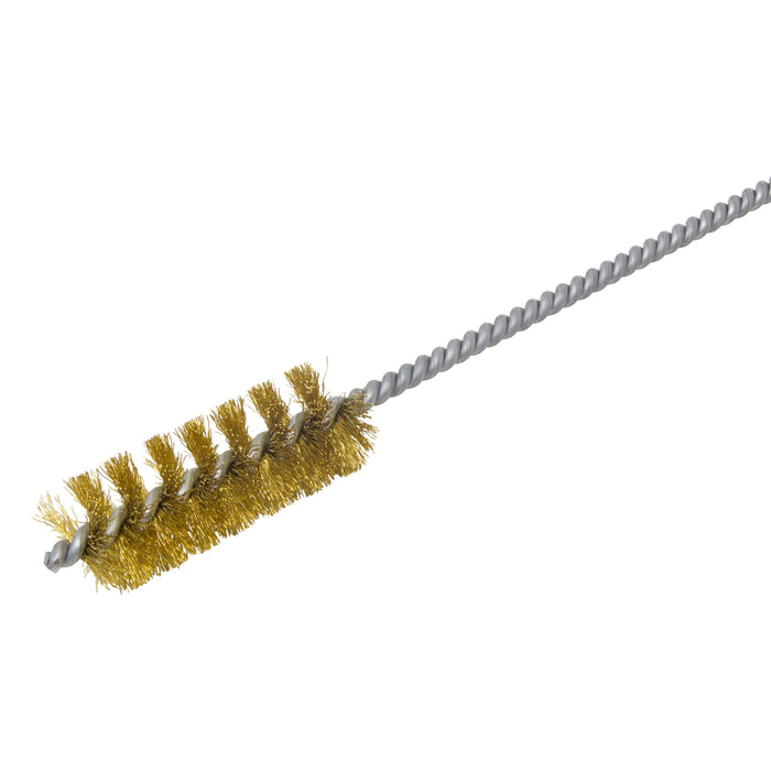 BRM 84B1125 84 Series Tube Brush-For Thru Holes, 1.125" Dia., .010 Brass, 3" BP,12" OAL, Ring Handle