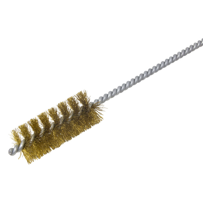 BRM 84B1250 84 Series Tube Brush-For Thru Holes, 1.250" Dia., .010 Brass, 3" BP, 12" OAL,Ring Handle