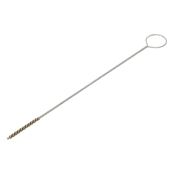 BRM 84B125 84 Series Tube Brush-For Thru Holes, .125" Dia., .003 Brass, 1.250" BP,8" OAL,Ring Handle