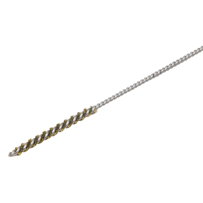 BRM 84B125 84 Series Tube Brush-For Thru Holes, .125" Dia., .003 Brass, 1.250" BP,8" OAL,Ring Handle
