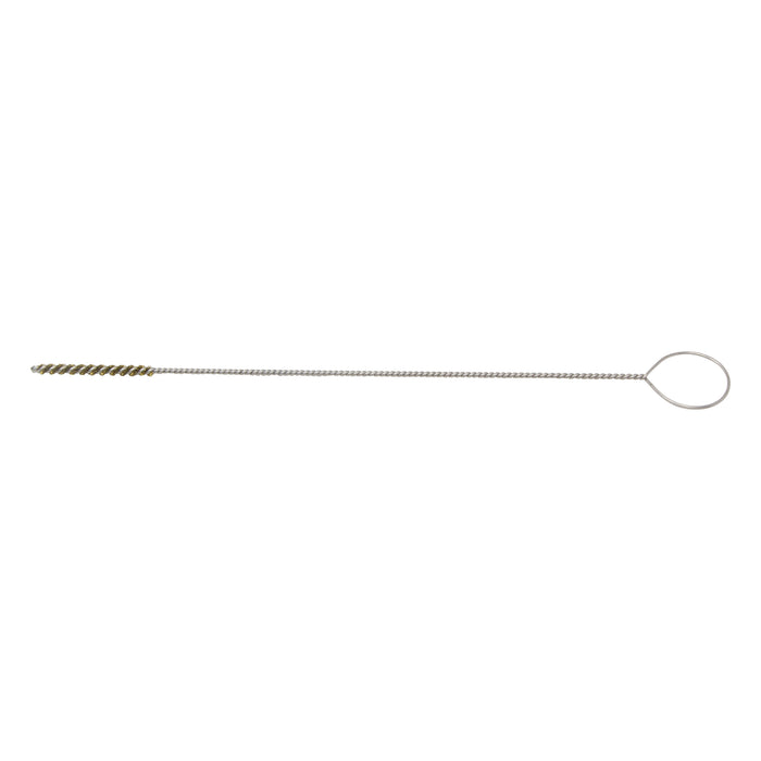 BRM 84B125 84 Series Tube Brush-For Thru Holes, .125" Dia., .003 Brass, 1.250" BP,8" OAL,Ring Handle