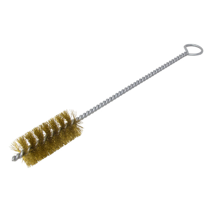 BRM 84B1375 84 Series Tube Brush-For Thru Holes, 1.375" Dia., .010 Brass, 3" BP, 12" OAL,Ring Handle