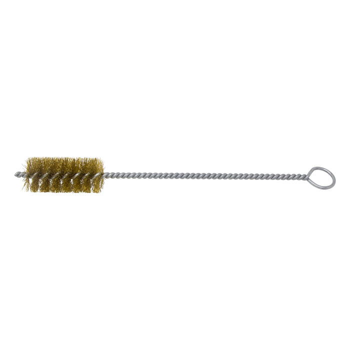 BRM 84B1375 84 Series Tube Brush-For Thru Holes, 1.375" Dia., .010 Brass, 3" BP, 12" OAL,Ring Handle
