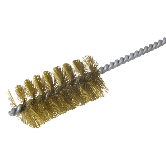 BRM 84B1750 84 Series Tube Brush-For Thru Holes, 1.750" Dia., .012 Brass,3.5" BP,18" OAL,Ring Handle
