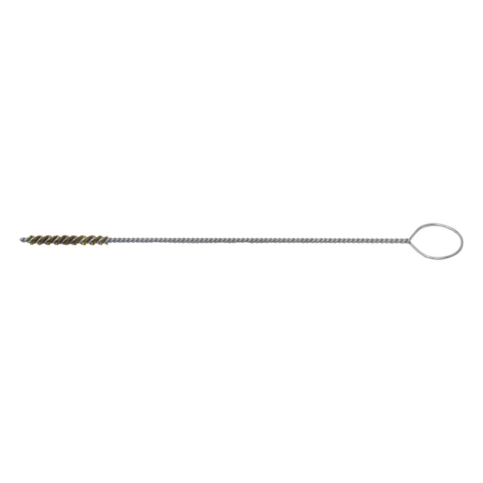 BRM 84B187 84 Series Tube Brush-For Thru Holes, .187" Dia., .003 Brass, 1.5" BP, 8" OAL, Ring Handle