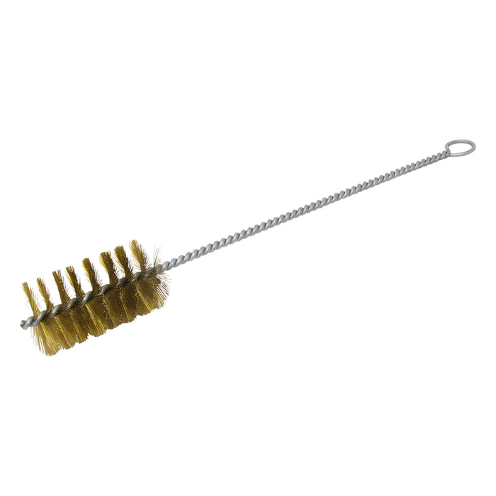 BRM 84B2250 84 Series Tube Brush-For Thru Holes, 2.250" Dia., .012 Brass, 4" BP, 18" OAL, Ring Handle