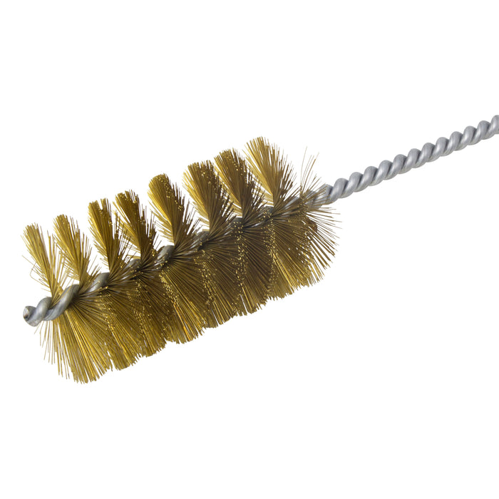 BRM 84B2250 84 Series Tube Brush-For Thru Holes, 2.250" Dia., .012 Brass, 4" BP, 18" OAL, Ring Handle