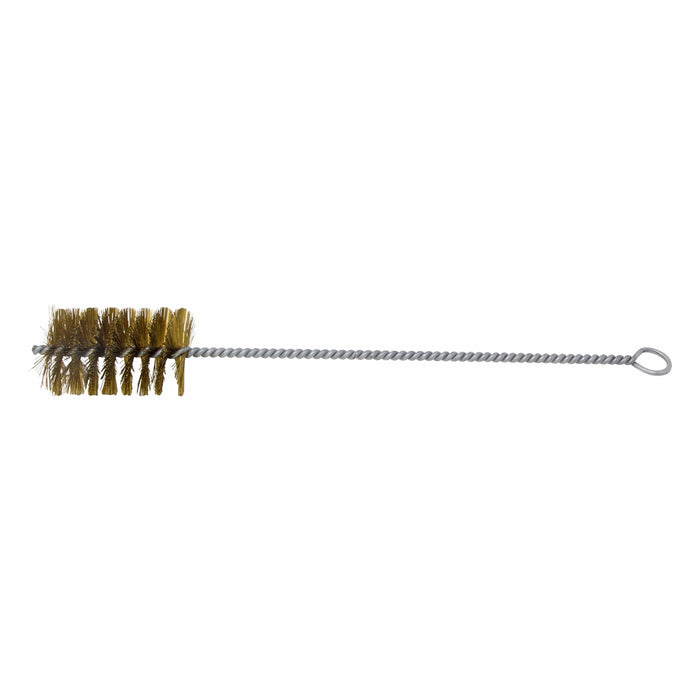 BRM 84B2500 84 Series Tube Brush-For Thru Holes, 2.5" Dia., .012 Brass, 4" BP, 18" OAL, Ring Handle