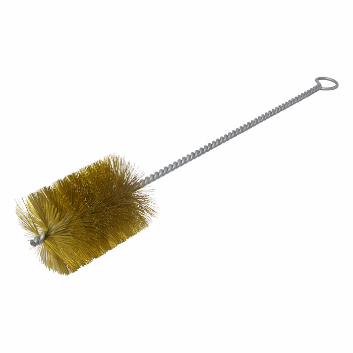BRM 84B2750 84 Series Tube Brush-For Thru Holes, 2.750" Dia., .012 Brass, 4" BP, 18" OAL, Ring Handle