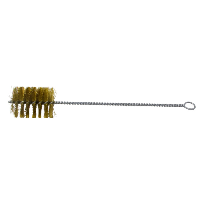 BRM 84B2750 84 Series Tube Brush-For Thru Holes, 2.750" Dia., .012 Brass, 4" BP, 18" OAL, Ring Handle
