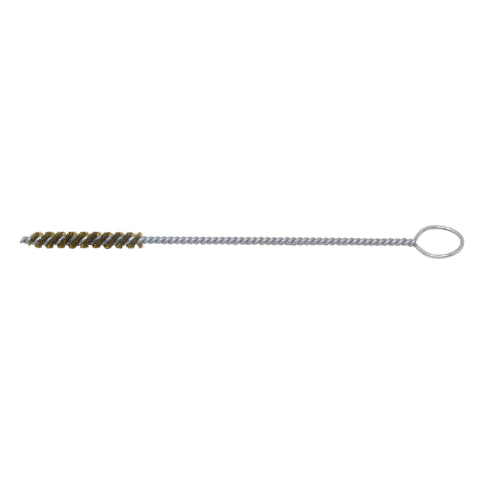 BRM 84B312 84 Series Tube Brush-For Thru Holes, .312" Dia., .005 Brass, 2" BP, 8" OAL, Ring Handle