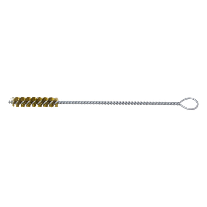 BRM 84B562 84 Series Tube Brush-For Thru Holes, .562" Dia., .005 Brass, 2.5" BP, 10" OAL, Ring Handle