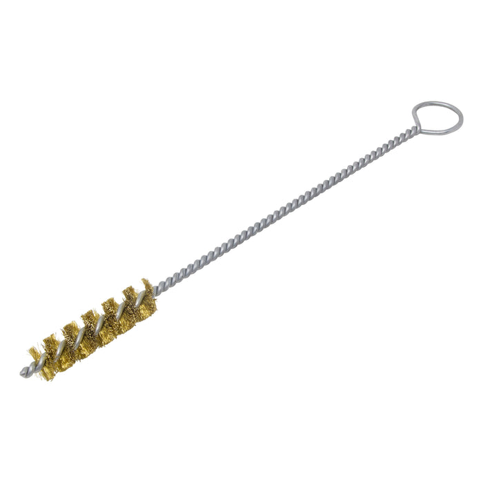 BRM 84B625 84 Series Tube Brush-For Thru Holes, .625" Dia., .008 Brass, 2.5" BP, 10" OAL, Ring Handle