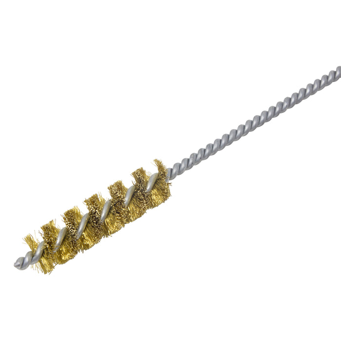 BRM 84B625 84 Series Tube Brush-For Thru Holes, .625" Dia., .008 Brass, 2.5" BP, 10" OAL, Ring Handle