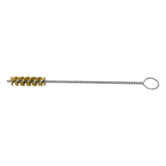 BRM 84B625 84 Series Tube Brush-For Thru Holes, .625" Dia., .008 Brass, 2.5" BP, 10" OAL, Ring Handle