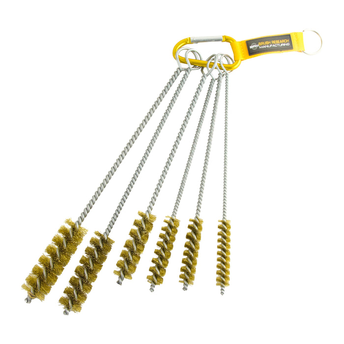 BRM 84BKITB, 6 Piece Brush Kit, Sizes Include Diameters .500" - 1.00", Brass