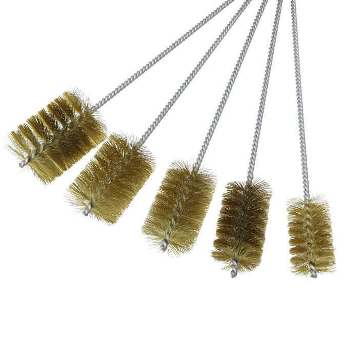 BRM 84BKITD, 5 Piece Brush Kit, Sizes Include Diameters 2" - 3", Brass