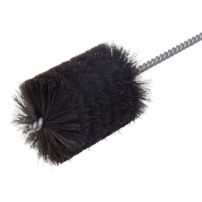 BRM 84H3000 84 Series Tube Brush-For Thru Holes, 3" Dia., Natural, 4" BP, 18" OAL, Ring Handle