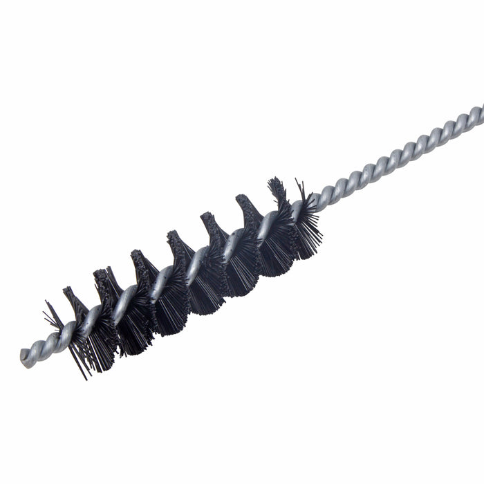BRM 84N1000 84 Series Tube Brush-For Thru Holes, 1" Dia., .017 Nylon, 3" BP, 12" OAL, Ring Handle